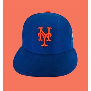 2009 MLB New Era New York Mets Baseball Hat Size 7 1/8 Inaugural Season Patch